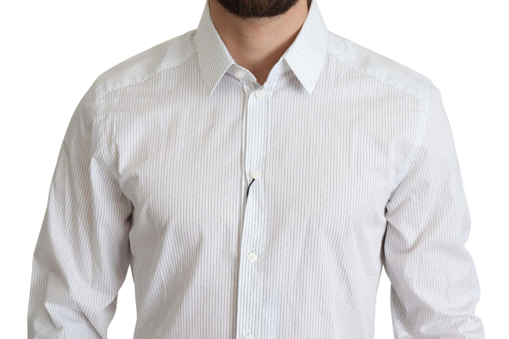 Dolce & Gabbana White Dress Shirt for Men side view