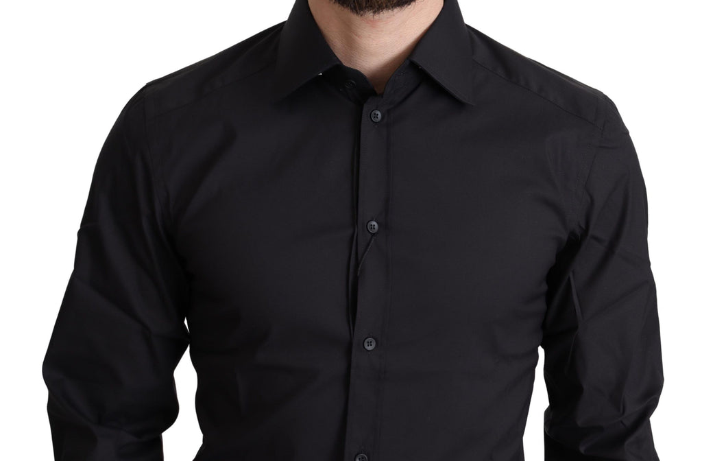 Dolce & Gabbana Black Dress Shirt for Men side view