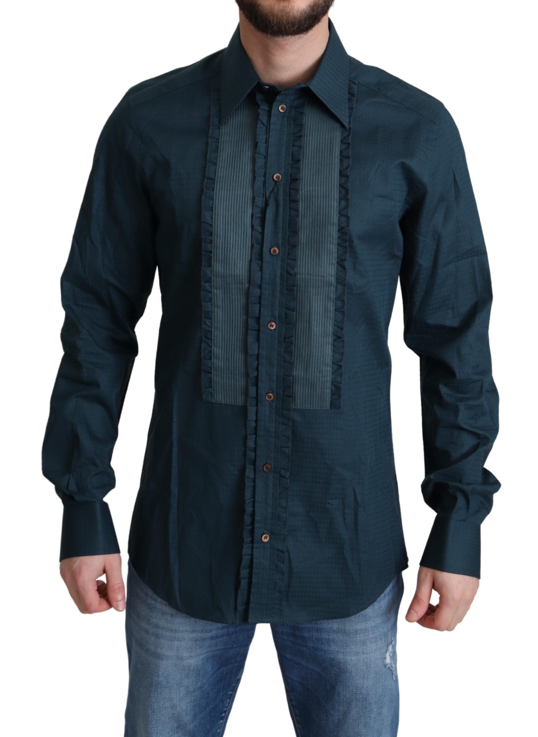 Dolce & Gabbana Blue Dress Shirt for Men