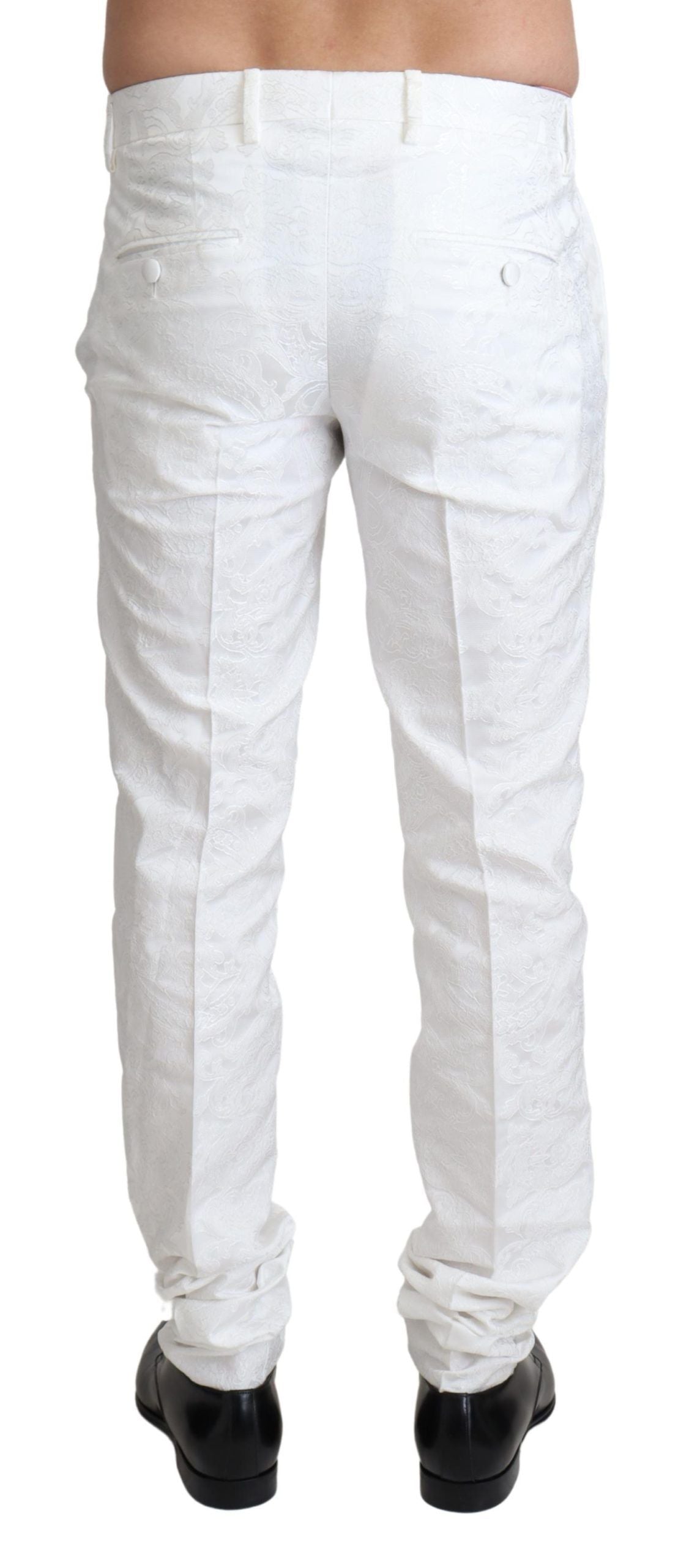 Dolce & Gabbana White Dress Pants for Men detail view