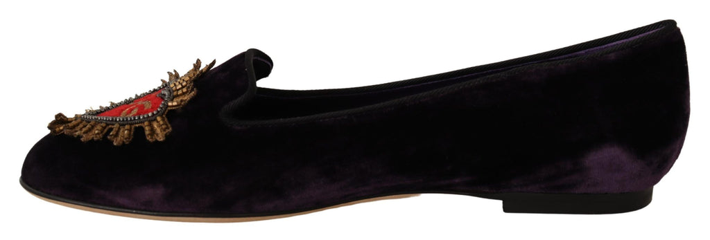 Dolce & Gabbana Purple Ballet Flats for Women side view