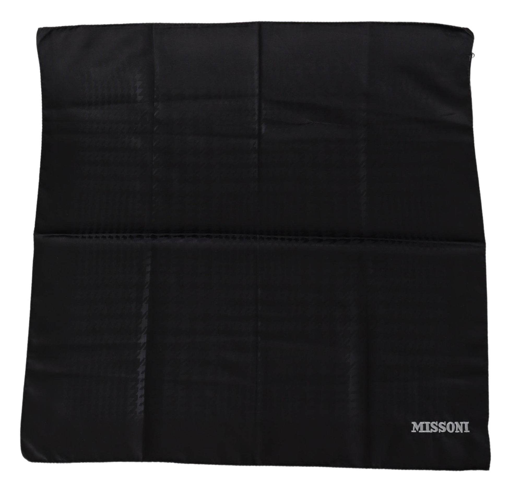 Missoni Écharpe-châle unisexe en maille de laine noire