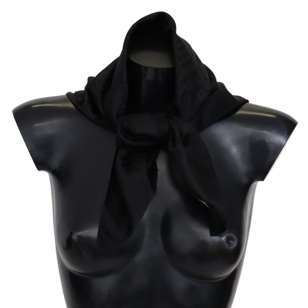Missoni Écharpe-châle unisexe en maille de laine noire