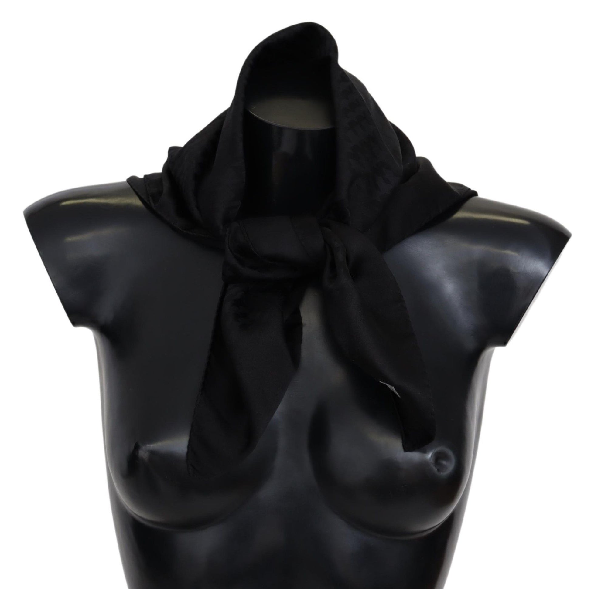Missoni Écharpe-châle unisexe en maille de laine noire