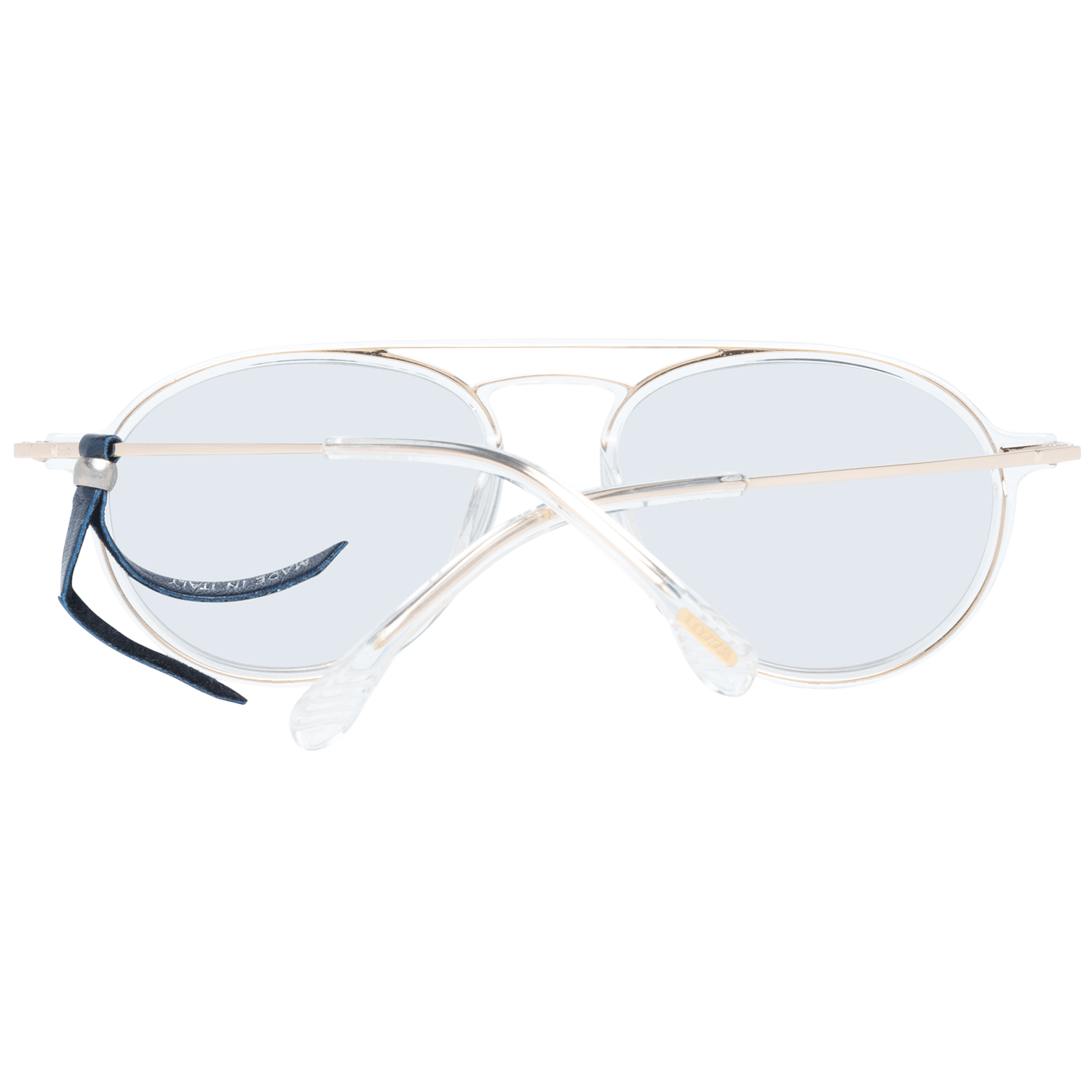 Lozza Lunettes de soleil en métal doré et plastique
