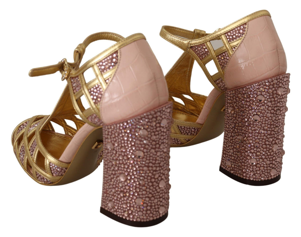 Dolce & Gabbana Gold High Heel for Women detail view
