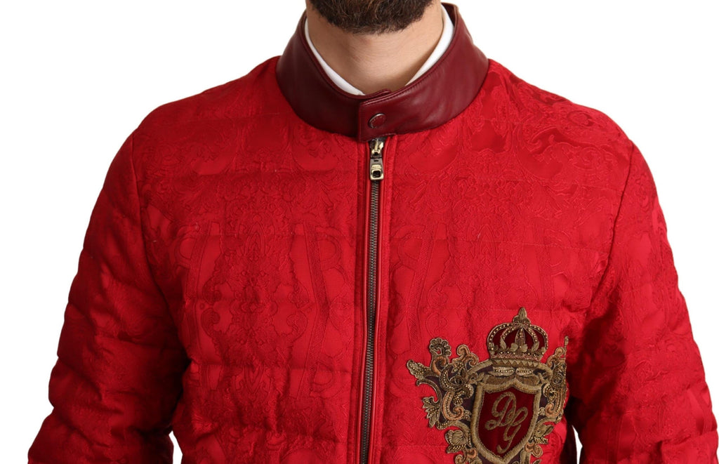 Dolce & Gabbana Red Bomber for Men side view