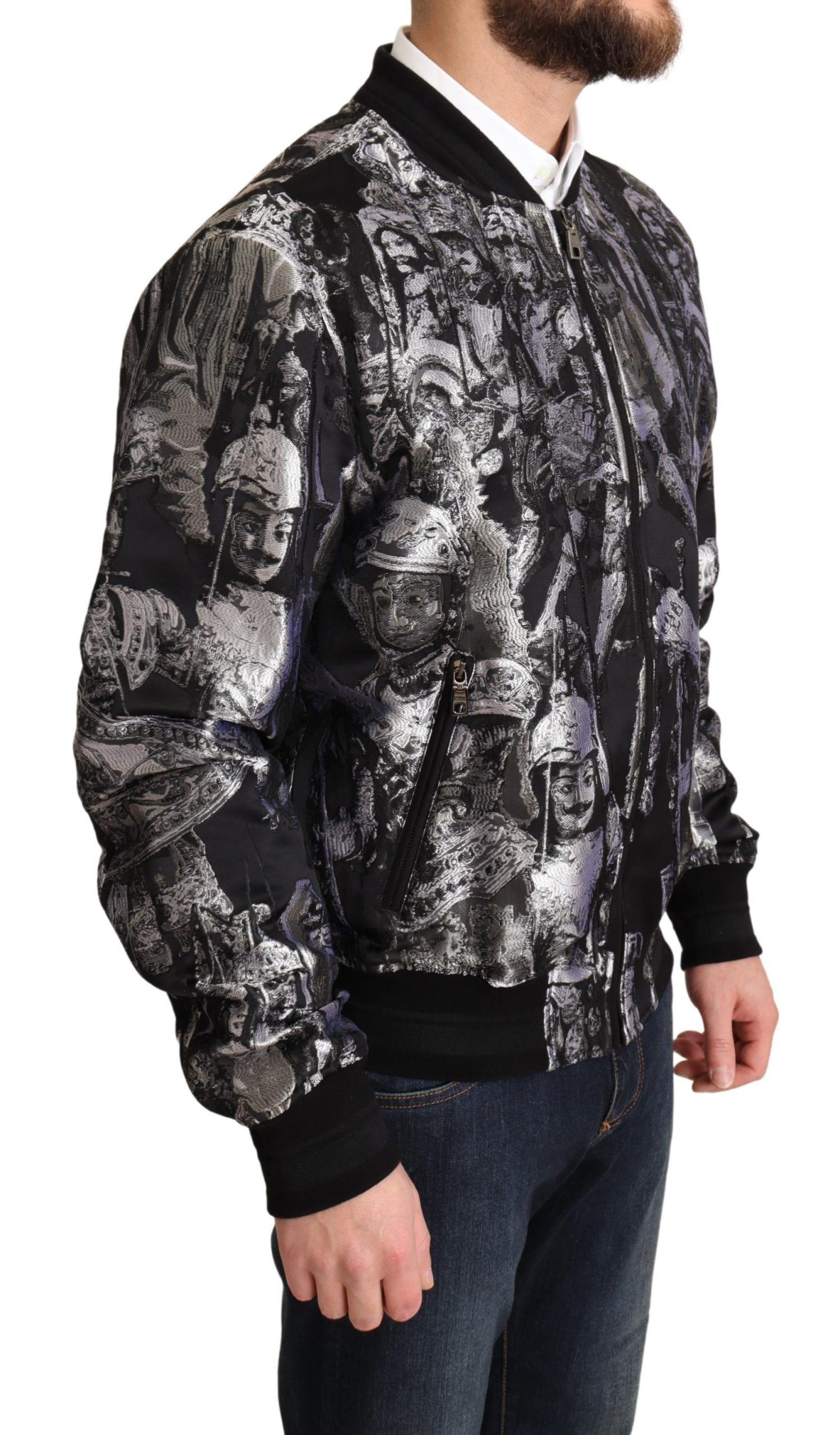 Dolce & Gabbana Black Bomber for Men alternate view