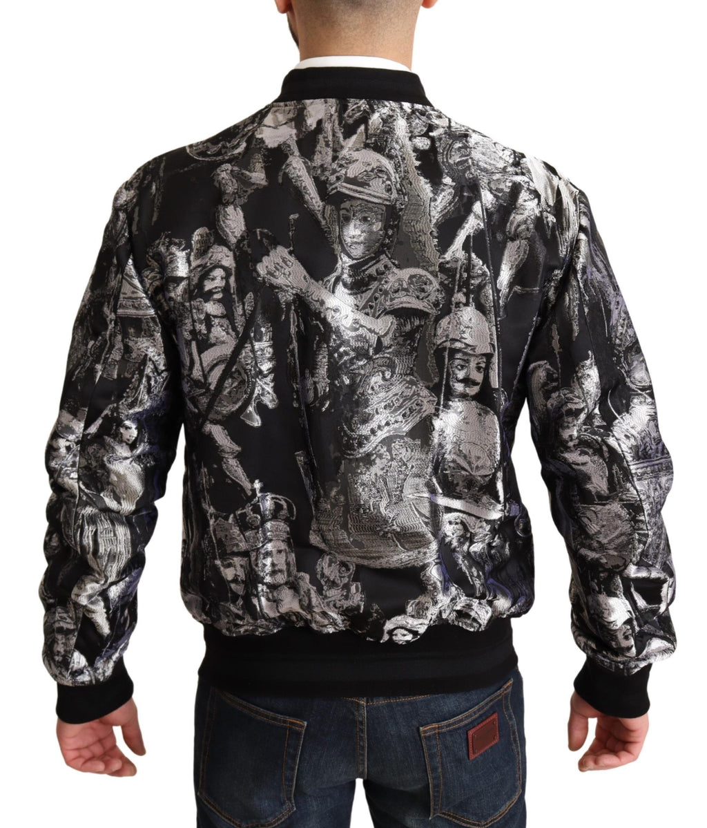Dolce & Gabbana Black Bomber for Men detail view
