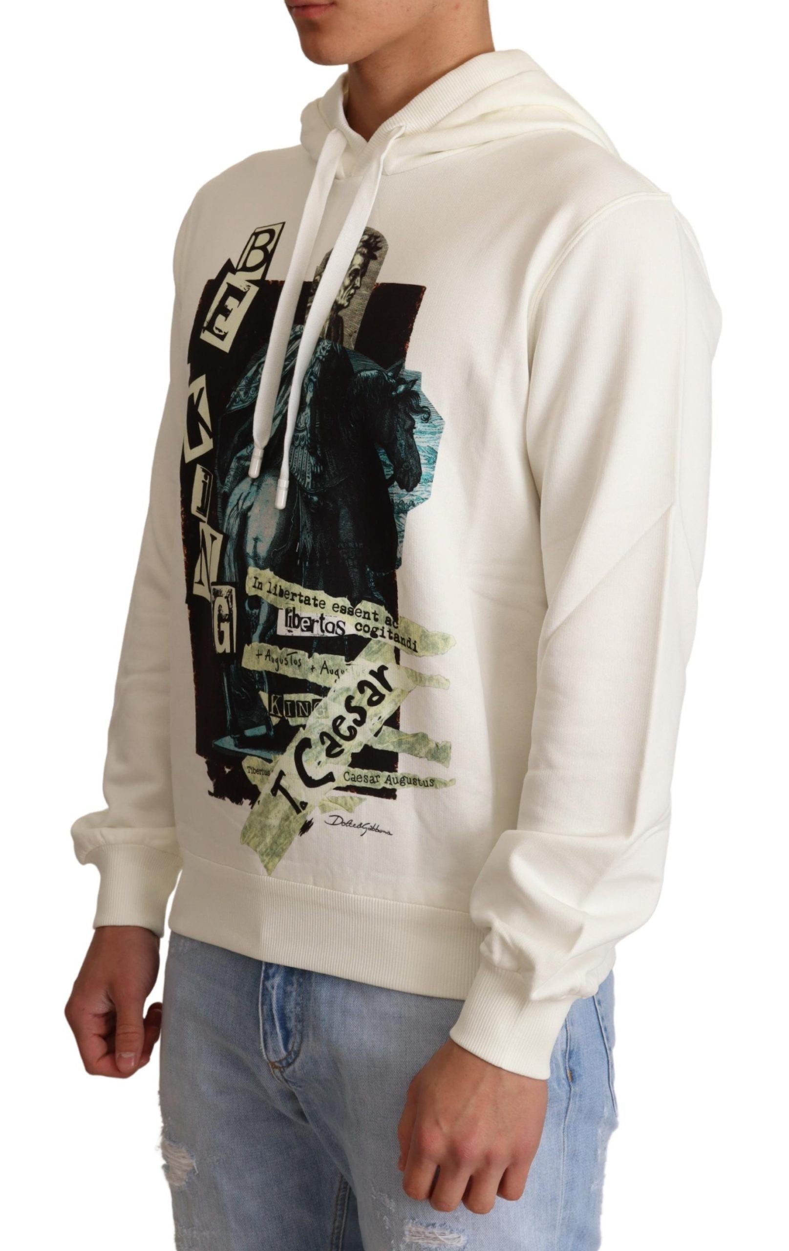Dolce & Gabbana White Hoodie for Men alternate view