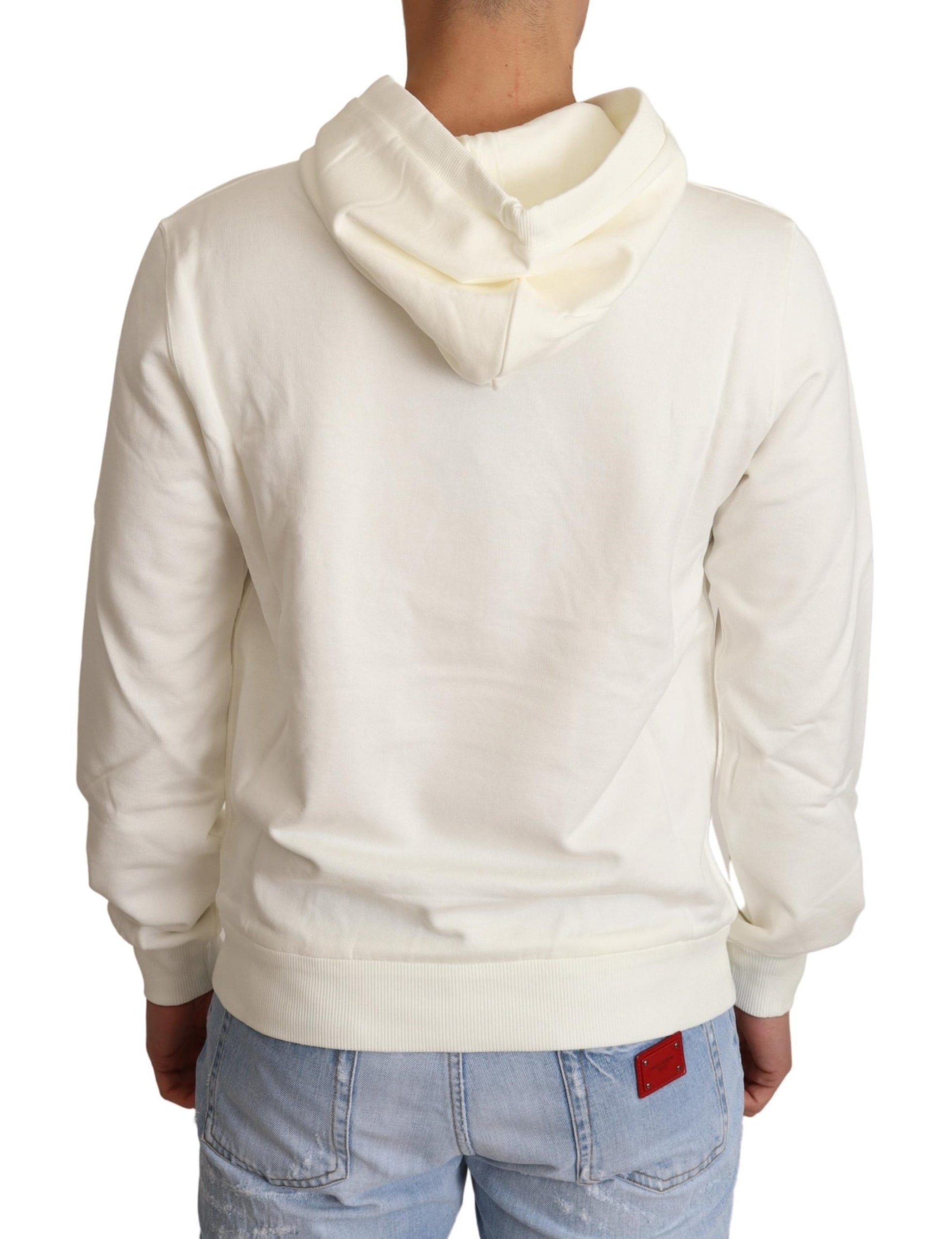 Dolce & Gabbana White Hoodie for Men detail view