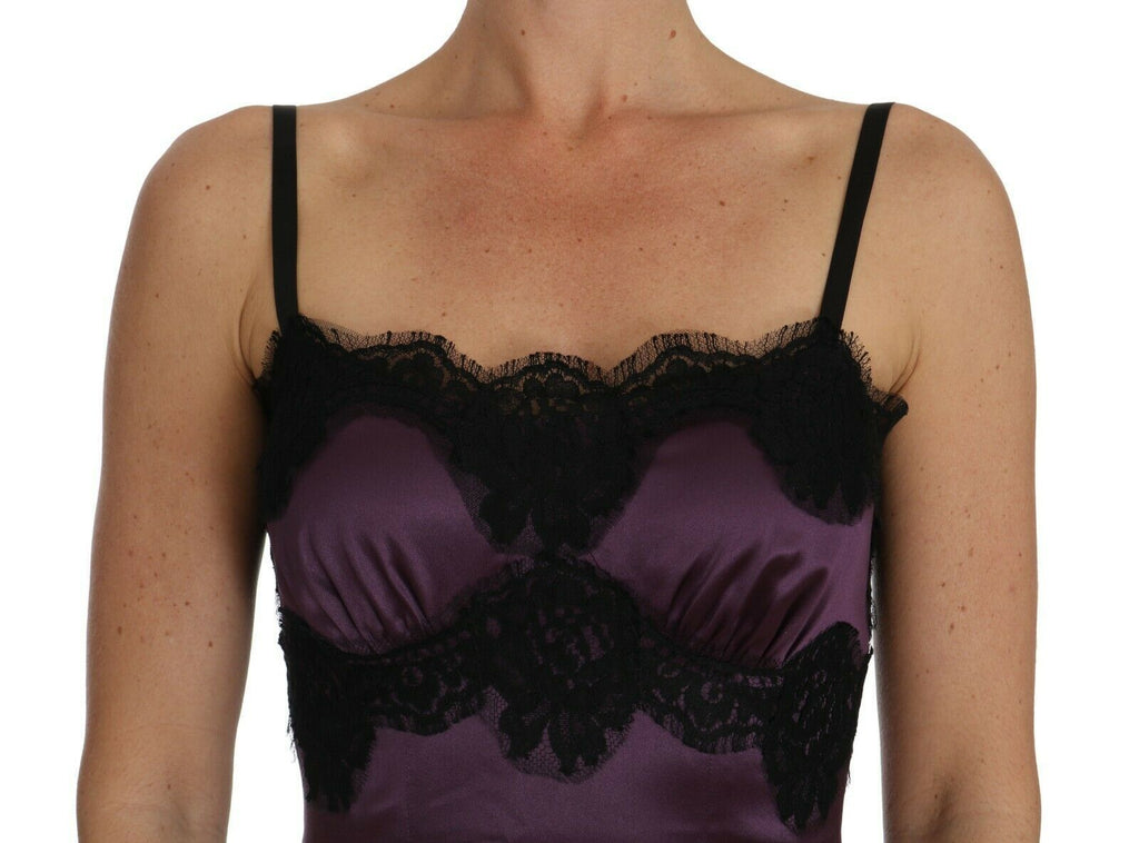 Dolce & Gabbana Purple Midi Dress for Women side view