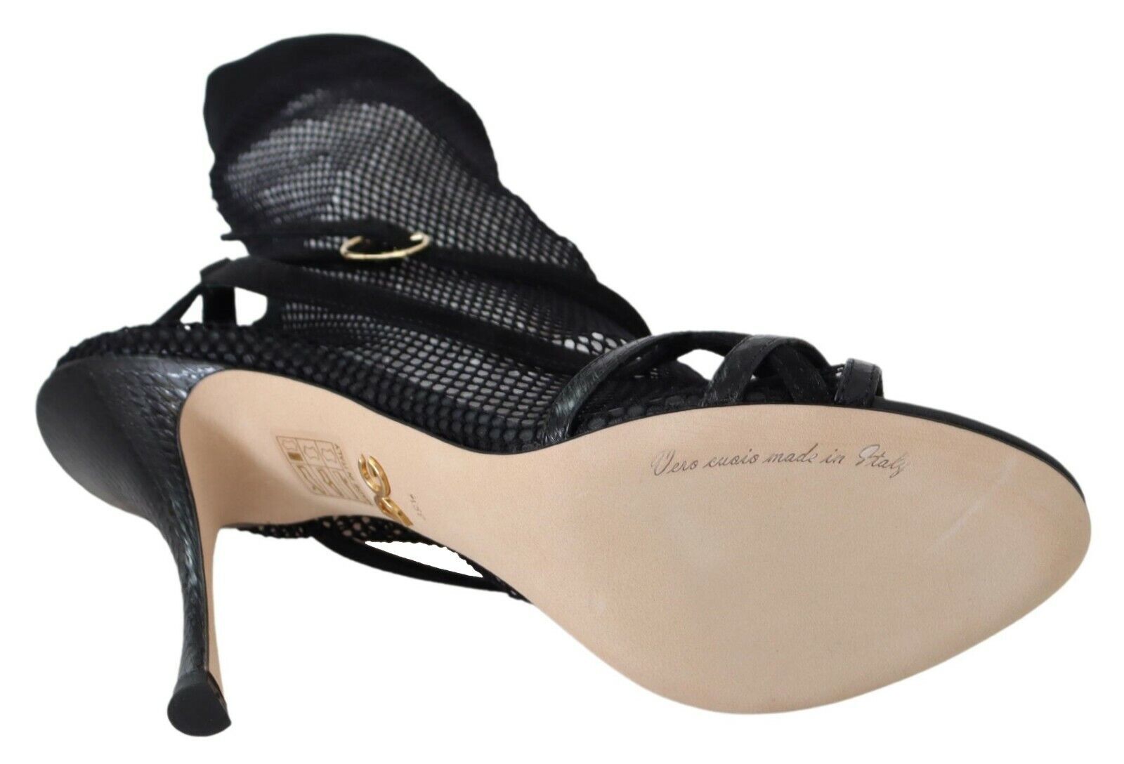 Dolce & Gabbana Black Stiletto Heels for Women detail view