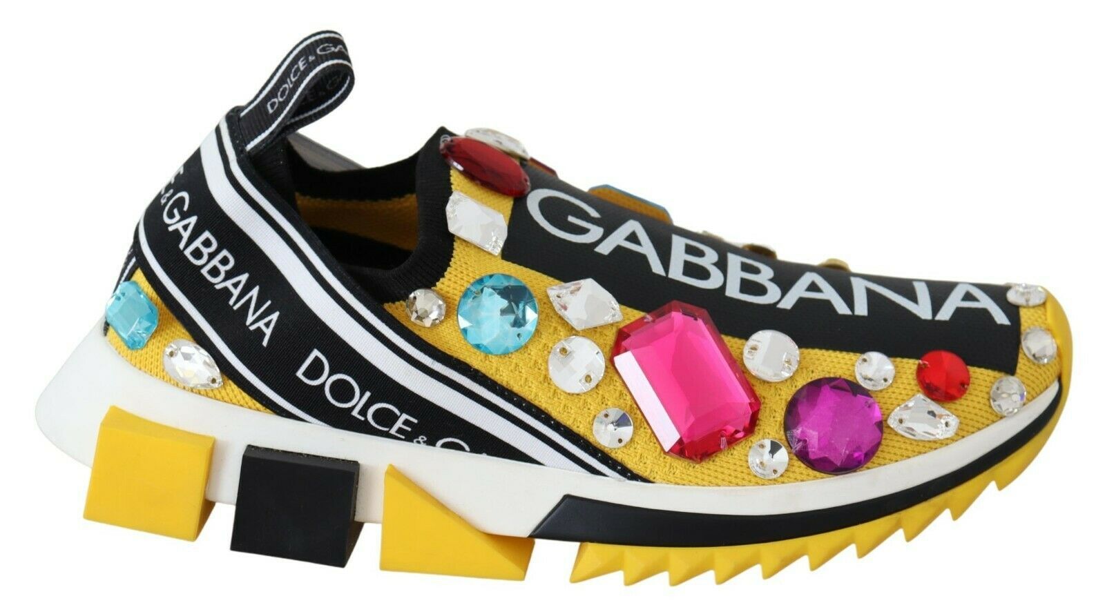Dolce & Gabbana Yellow Low Top Sneakers for Women