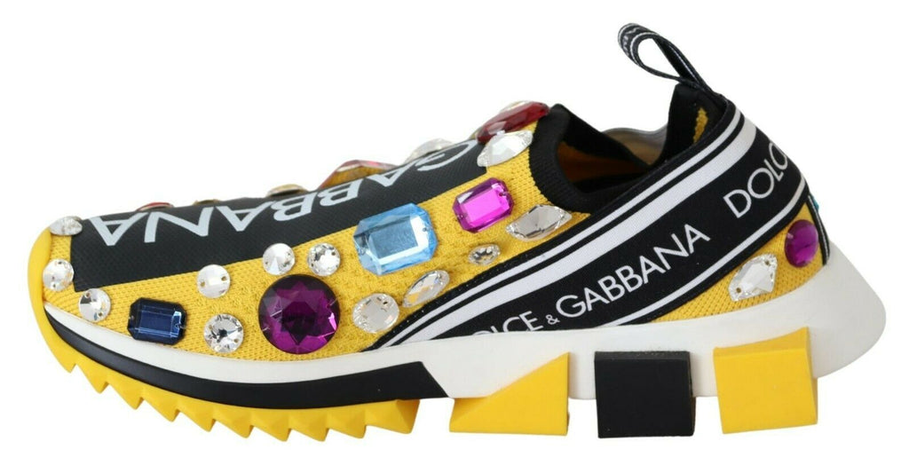 Dolce & Gabbana Yellow Low Top Sneakers for Women alternate view