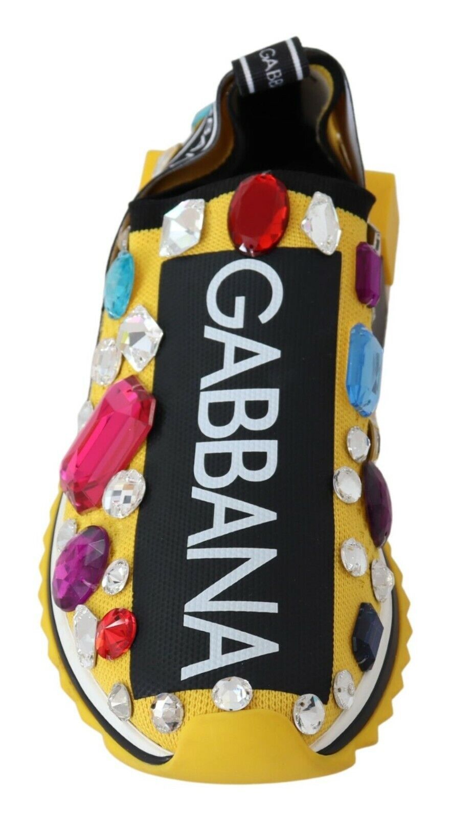 Dolce & Gabbana Yellow Low Top Sneakers for Women side view