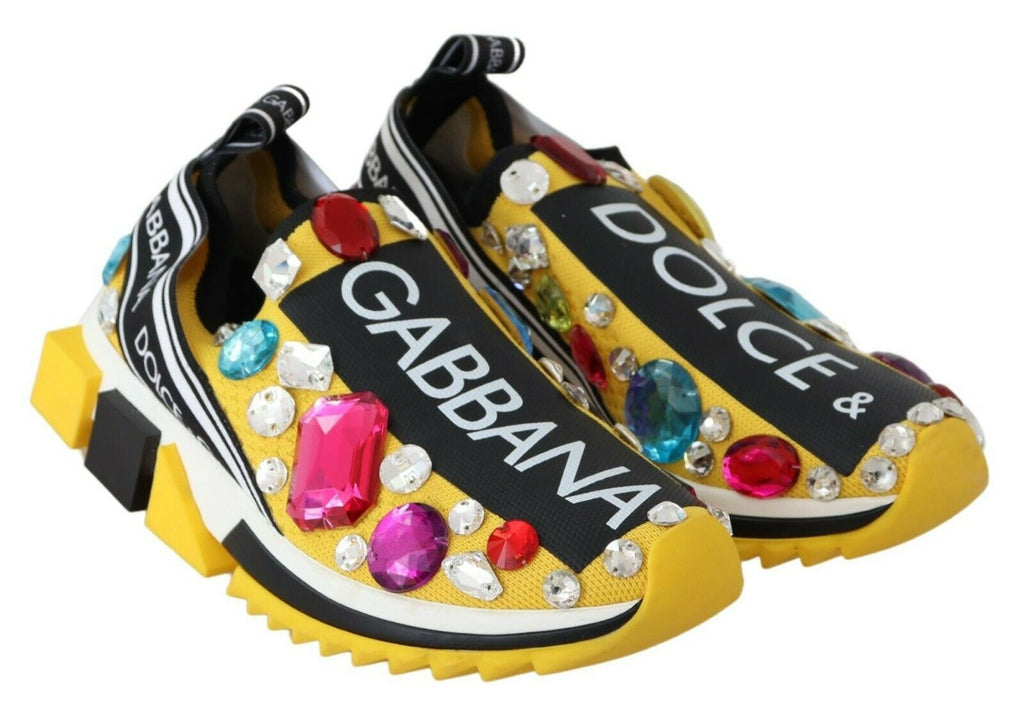 Dolce & Gabbana Yellow Low Top Sneakers for Women additional view
