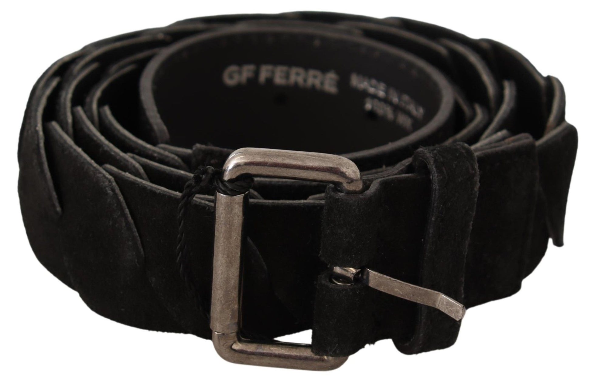 GF Ferre Black High Waist Belts for Men
