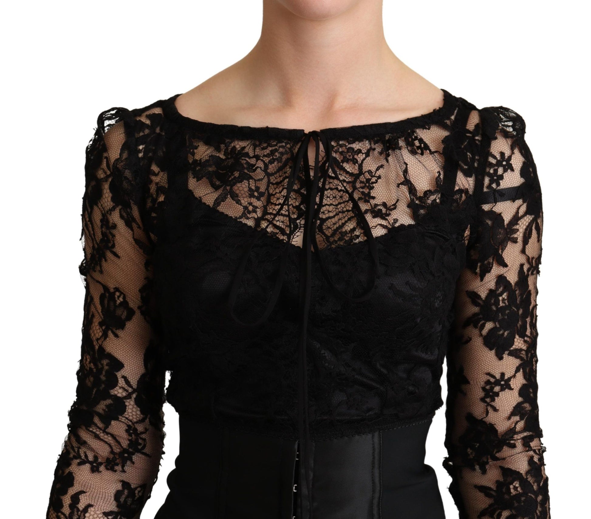 Dolce & Gabbana Black Longsleeve for Women side view