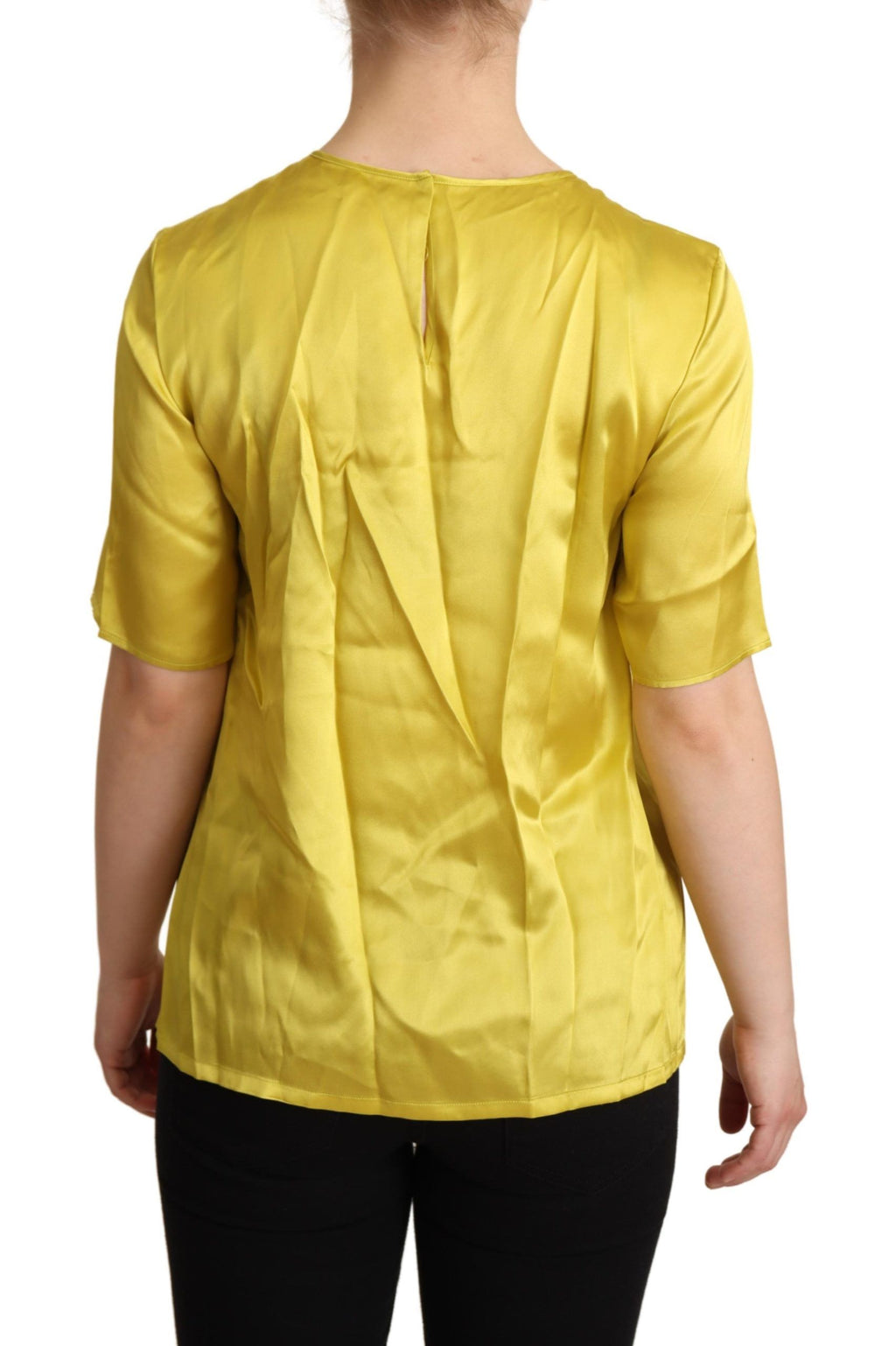 Dolce & Gabbana Yellow T-Shirt for Women detail view