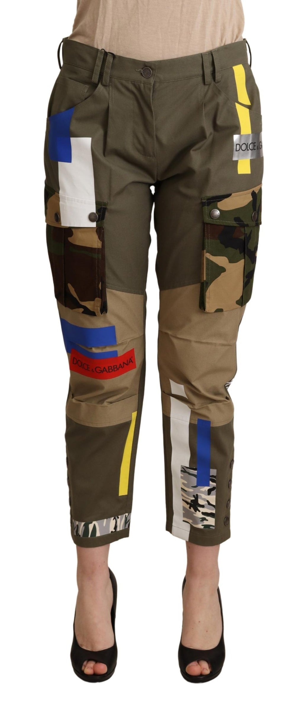 Dolce & Gabbana Green Cargo Pants for Women