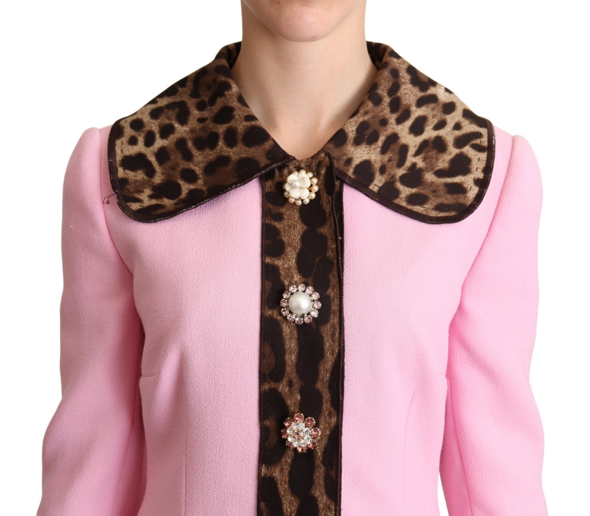 Dolce & Gabbana Pink Trench Coats for Women side view
