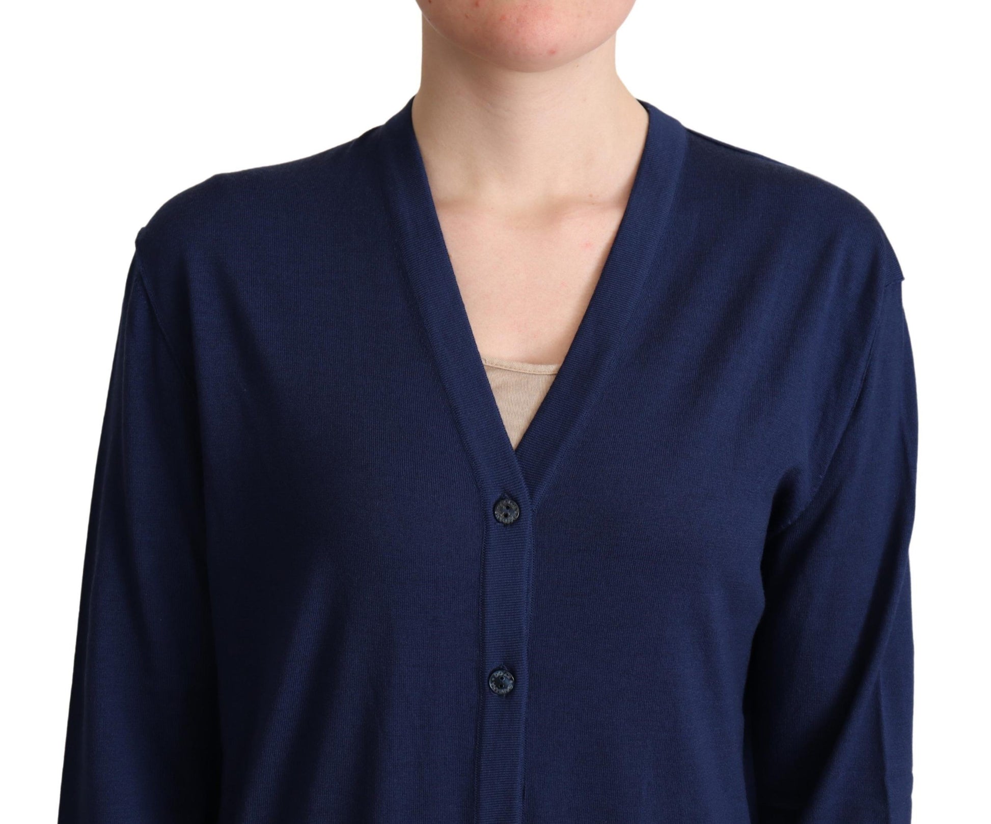 Dolce & Gabbana Blue Cardigan for Women side view