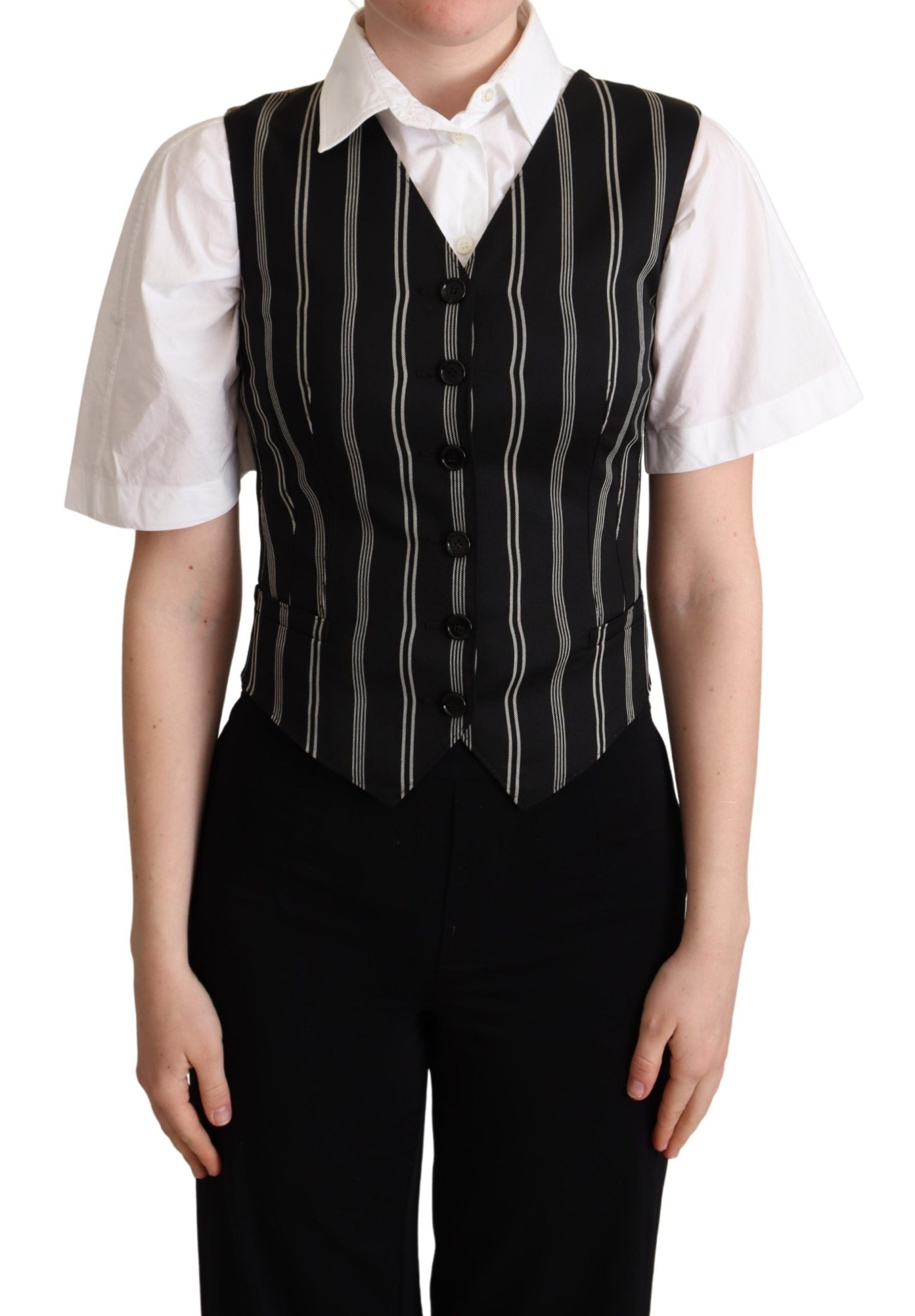 Dolce & Gabbana Black Waistcoats for Women
