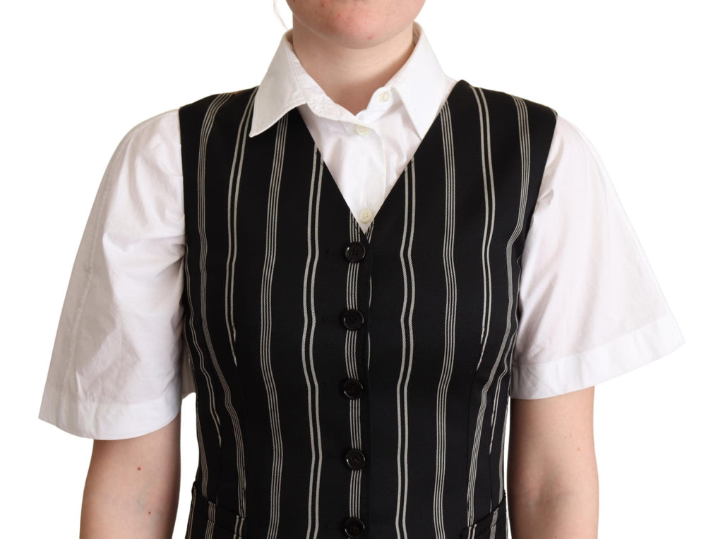 Dolce & Gabbana Black Waistcoats for Women side view