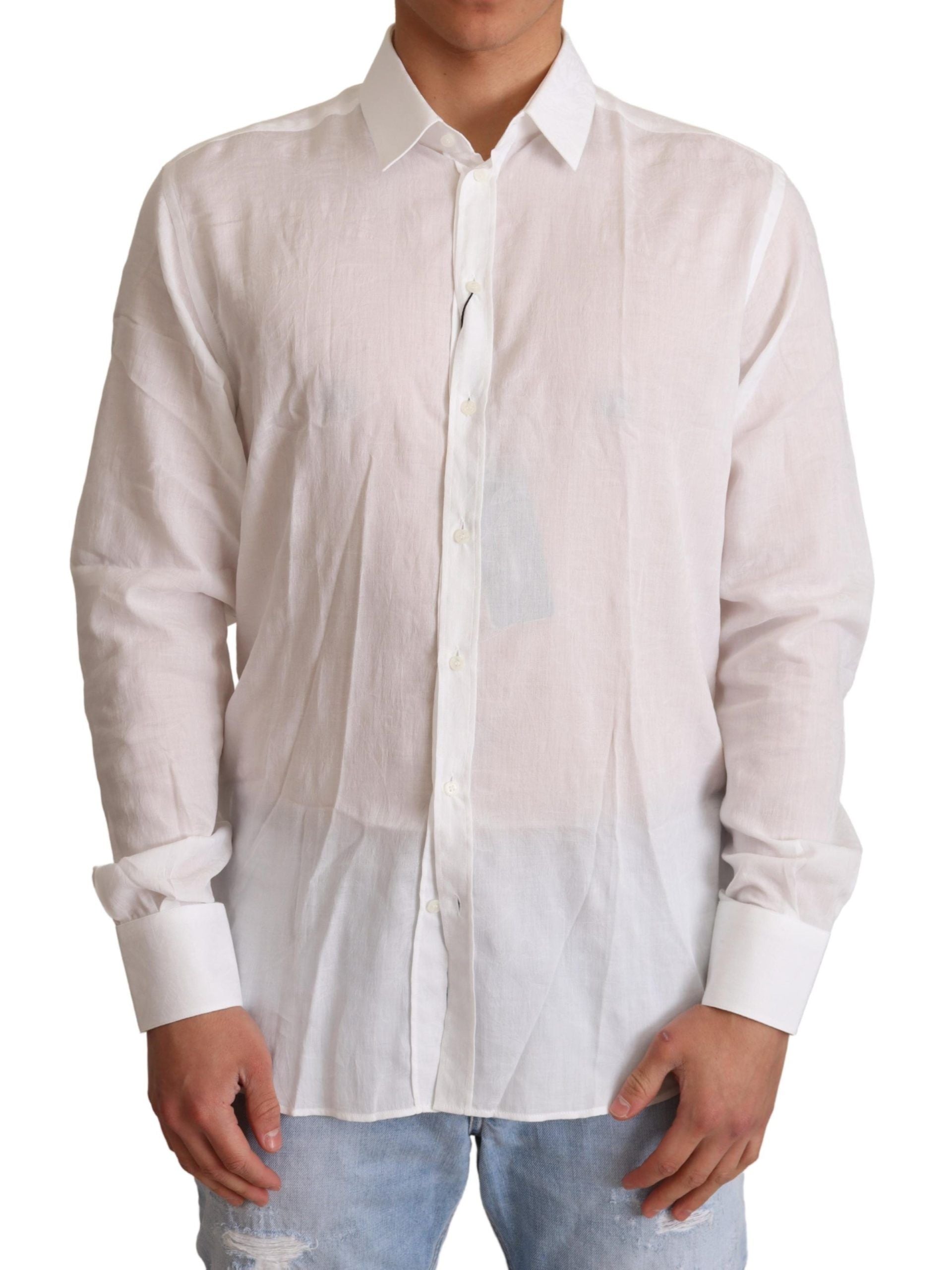 Dolce & Gabbana White Dress Shirt for Men
