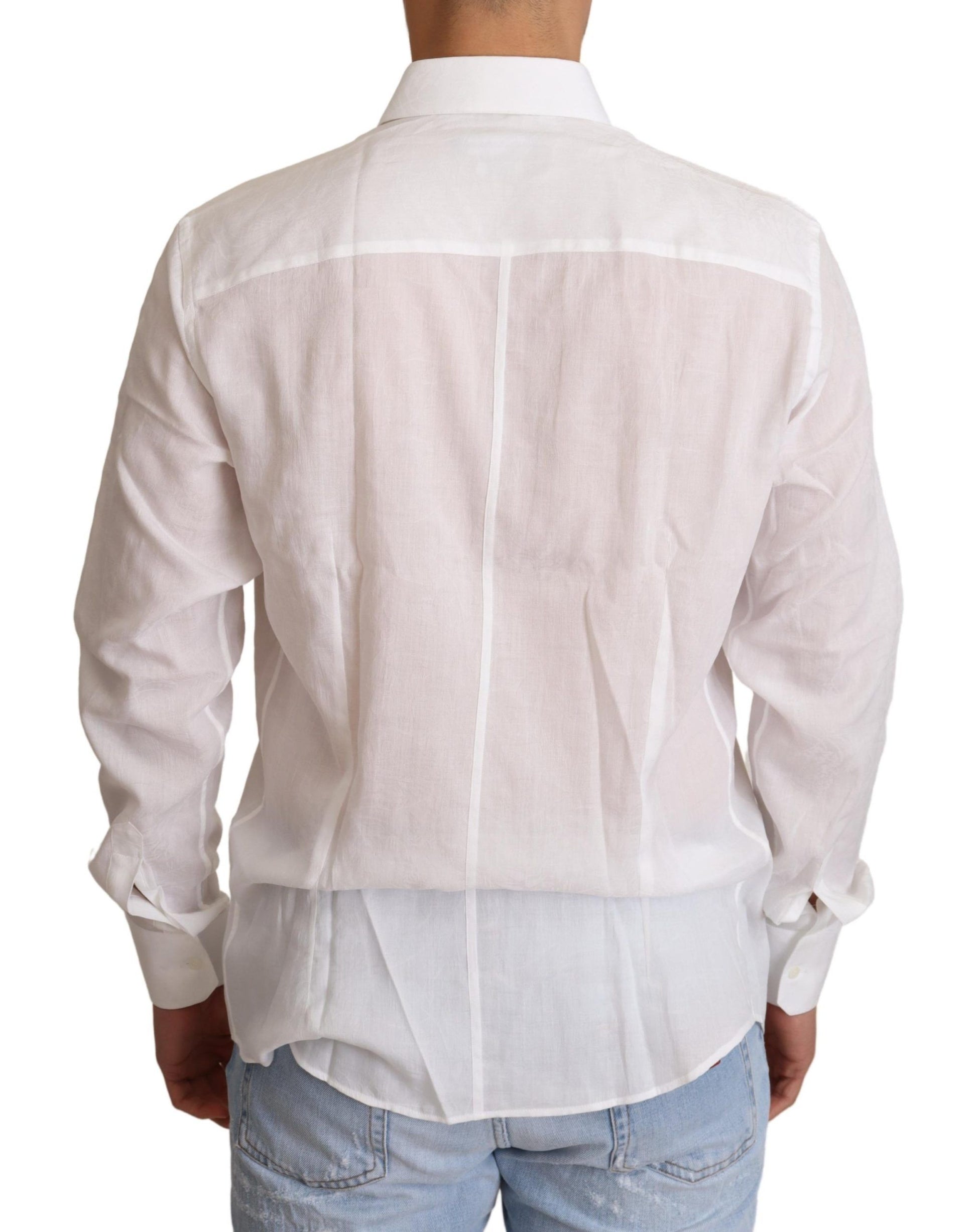 Dolce & Gabbana White Dress Shirt for Men detail view
