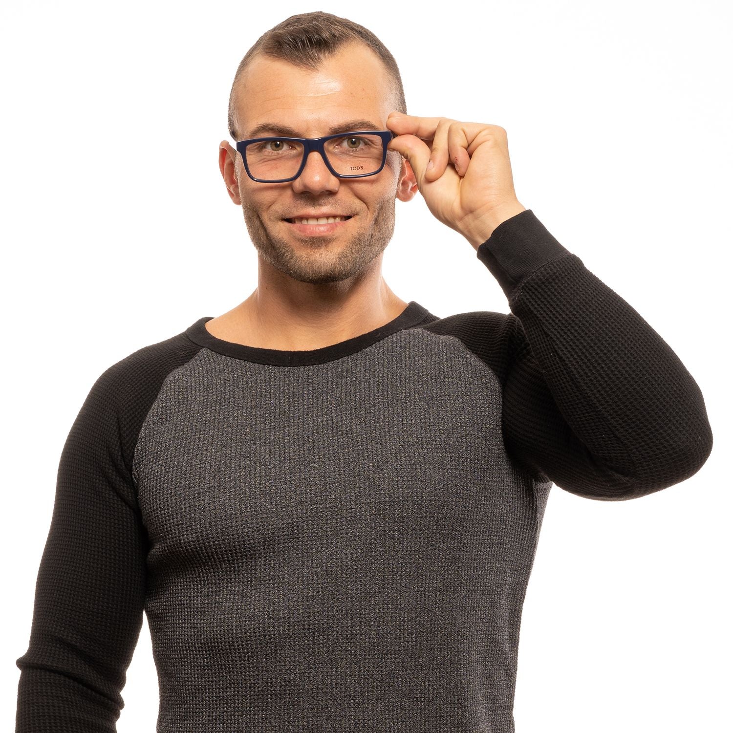 Tod's Blue Glasses Frames for Men side view