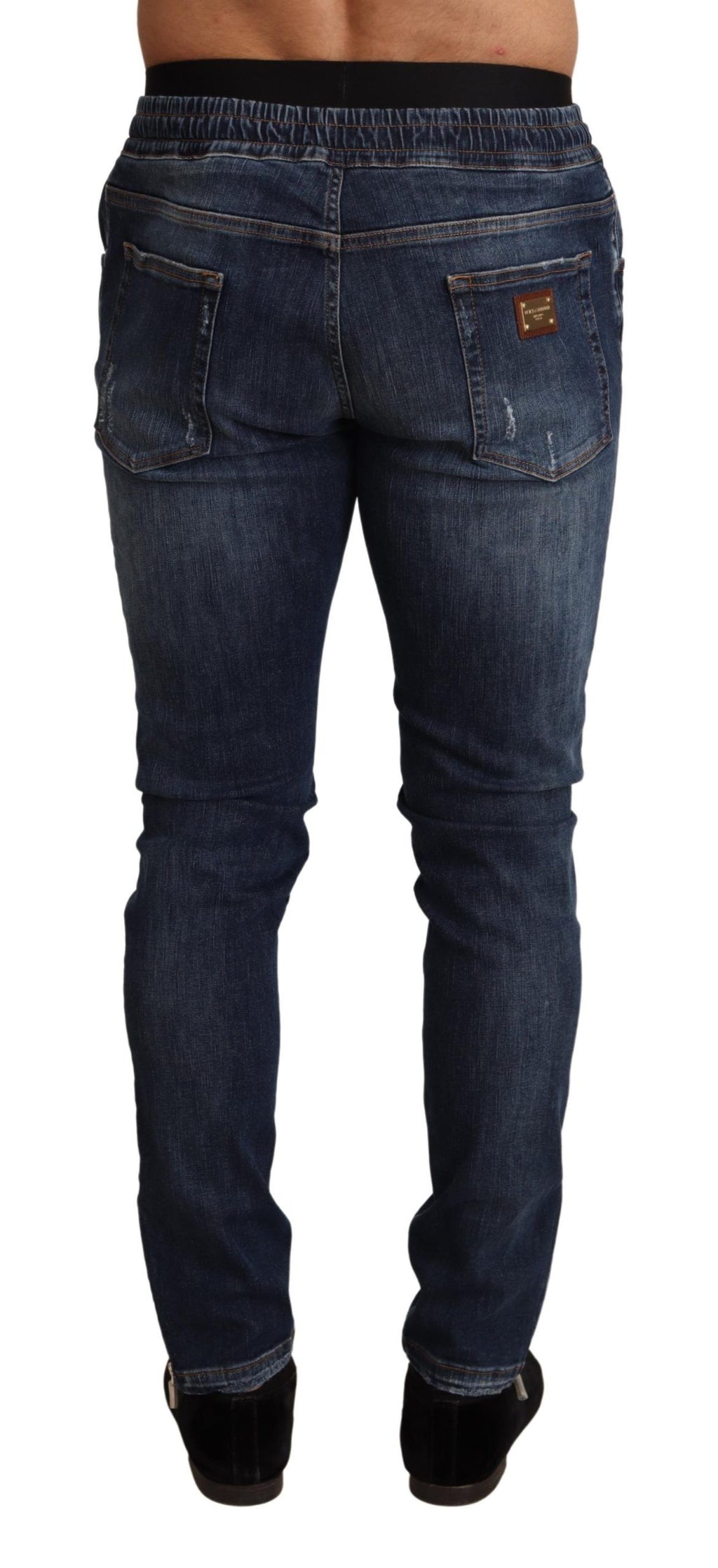Dolce & Gabbana Blue Skinny Jeans for Men detail view