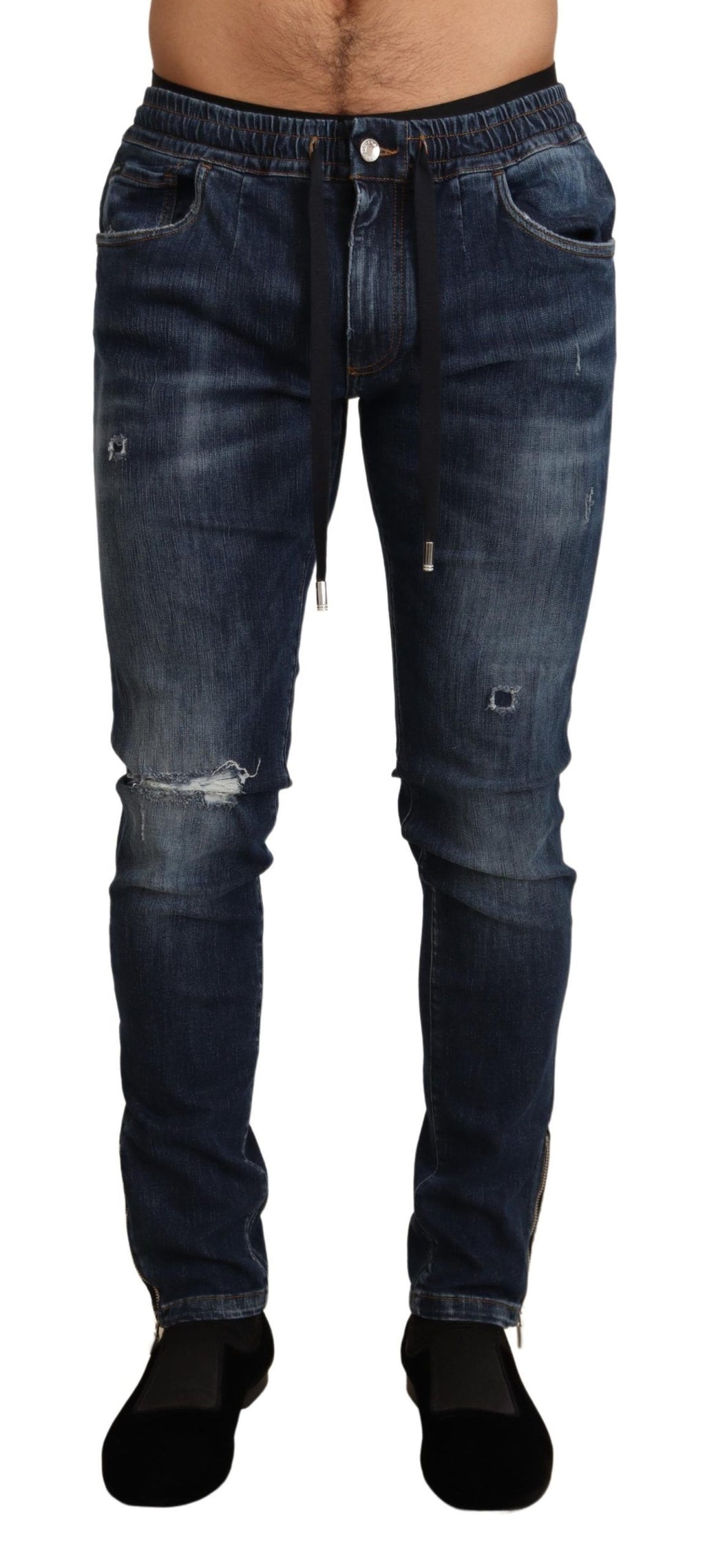Dolce & Gabbana Blue Skinny Jeans for Men