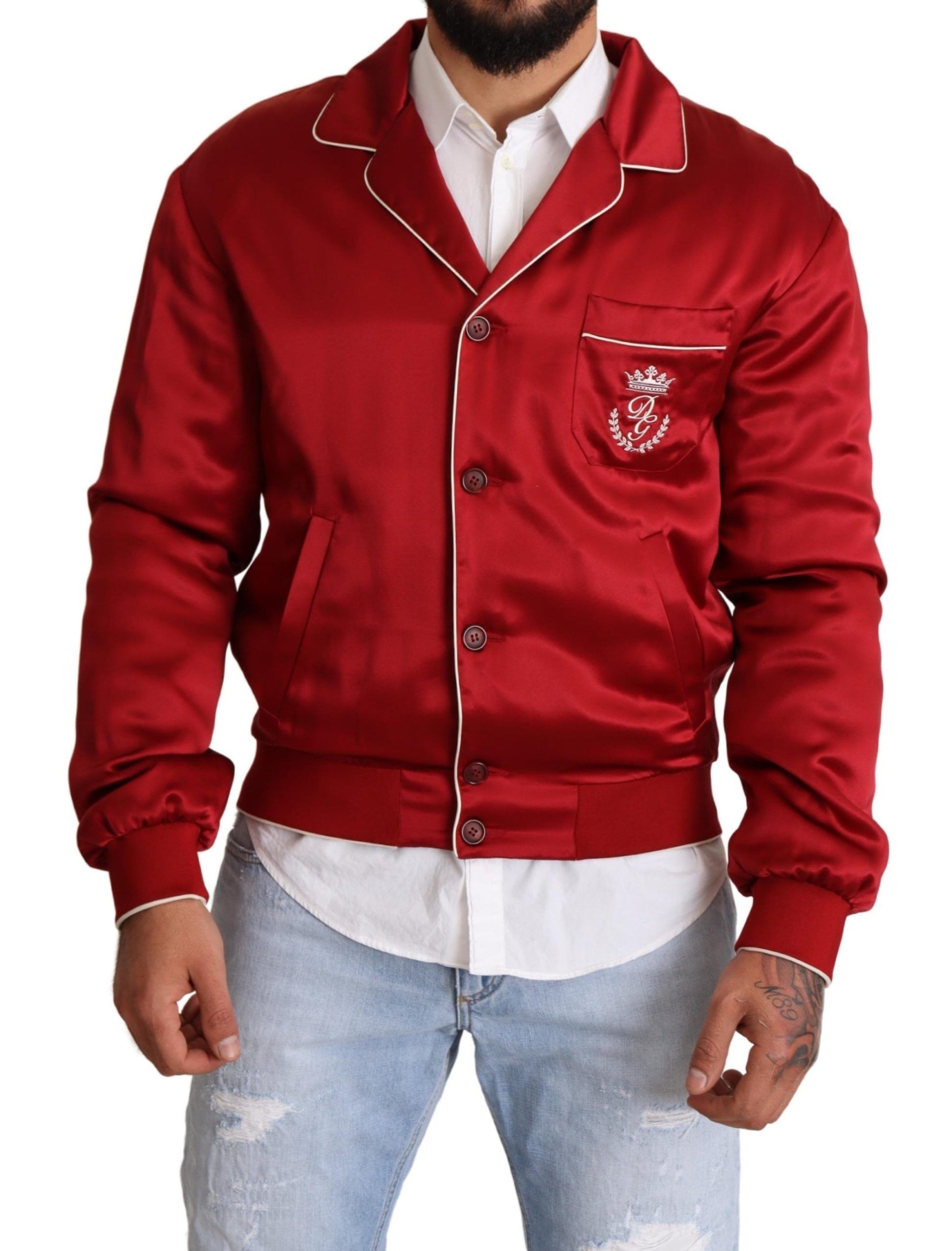 Dolce & Gabbana Red Bomber for Men