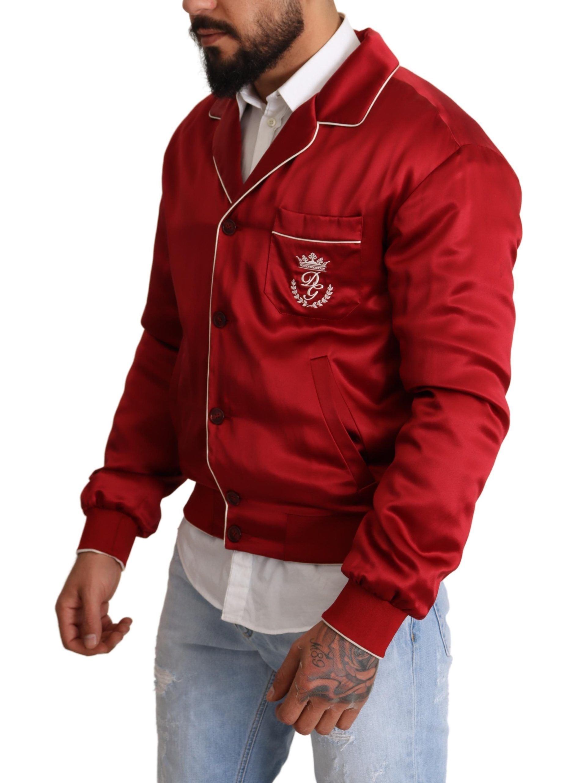Dolce & Gabbana Red Bomber for Men alternate view