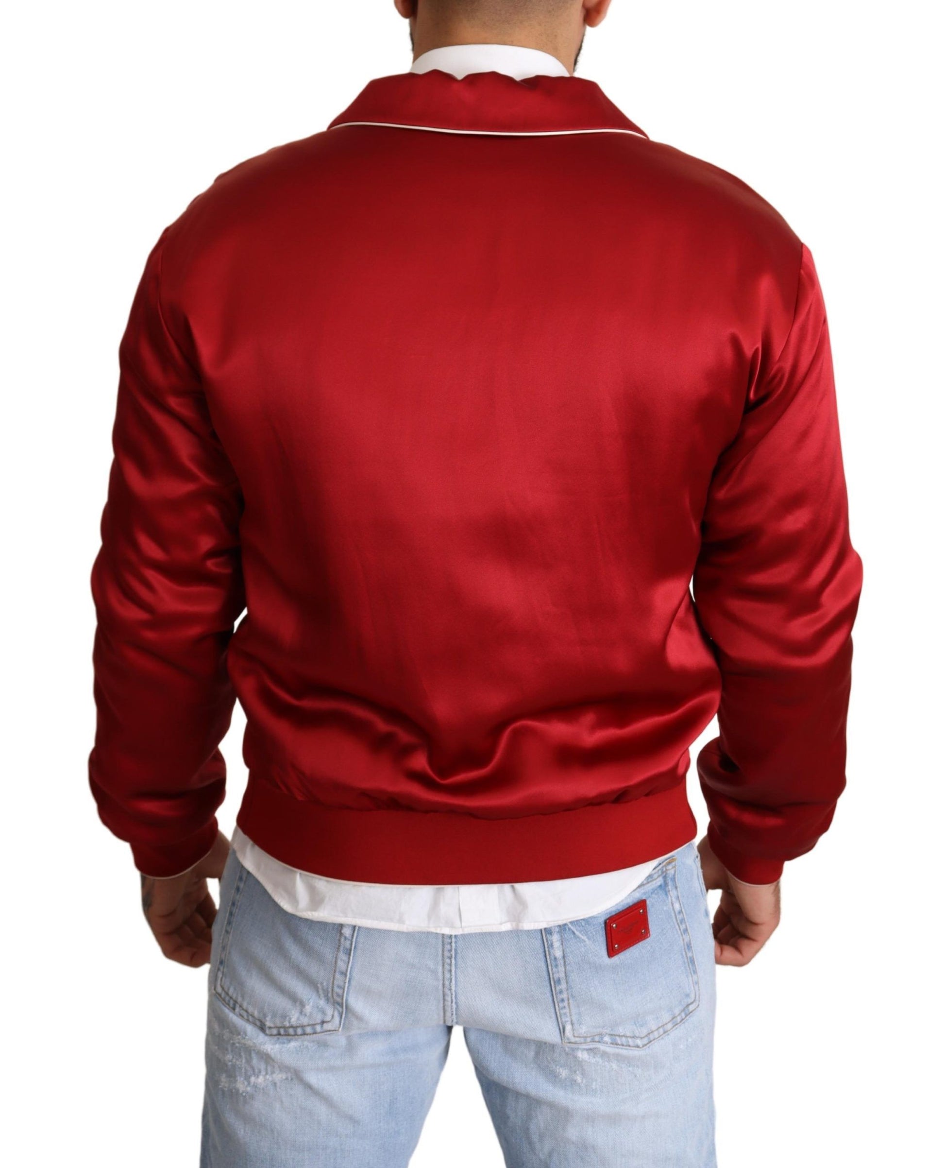 Dolce & Gabbana Red Bomber for Men detail view