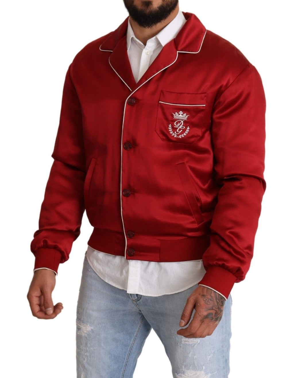 Dolce & Gabbana Red Bomber for Men additional view