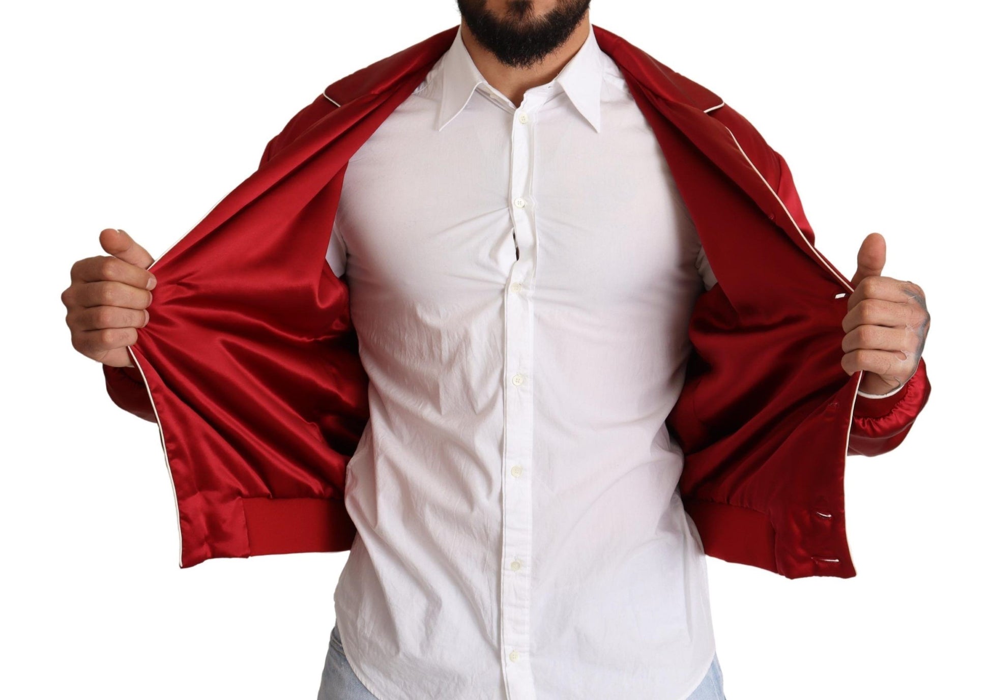 Dolce & Gabbana Red Bomber for Men additional view