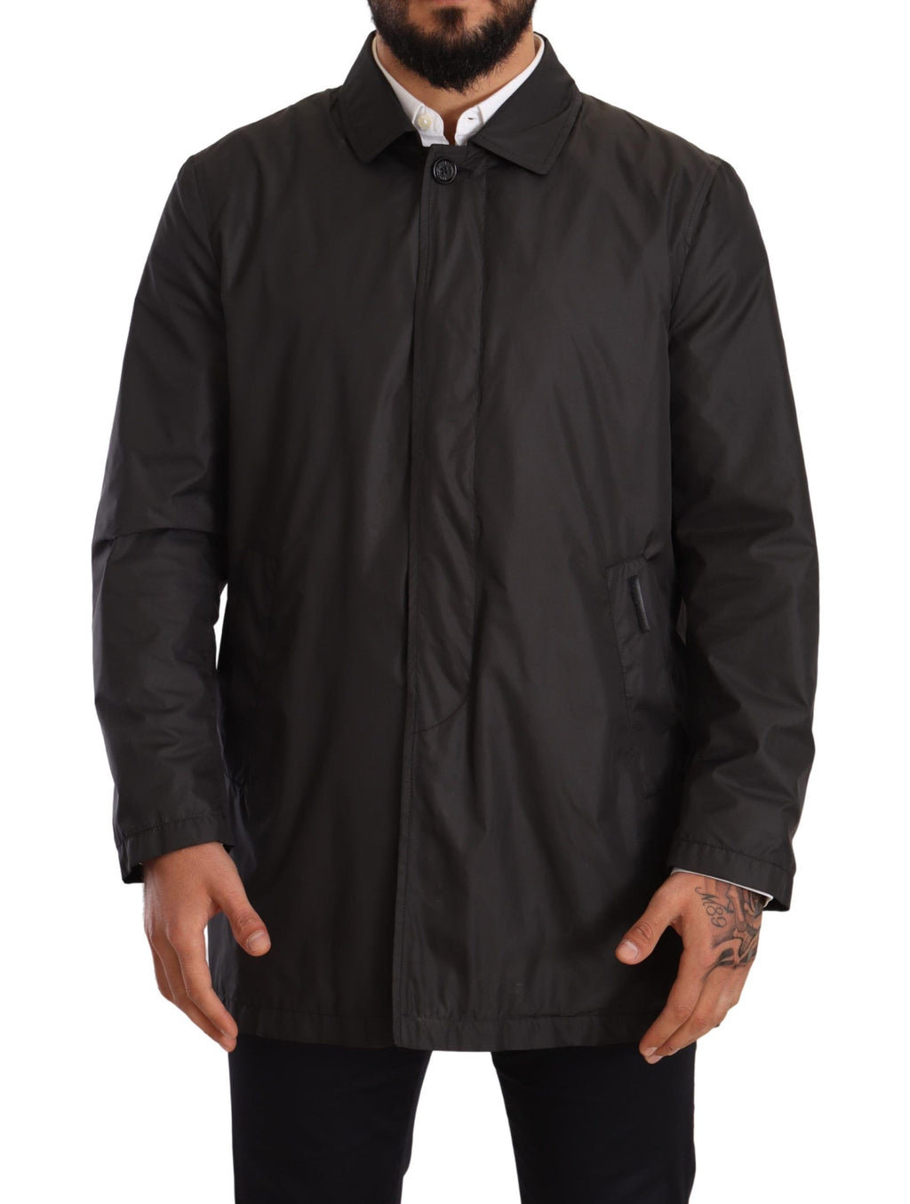 Dolce & Gabbana Black Trench Coats for Men
