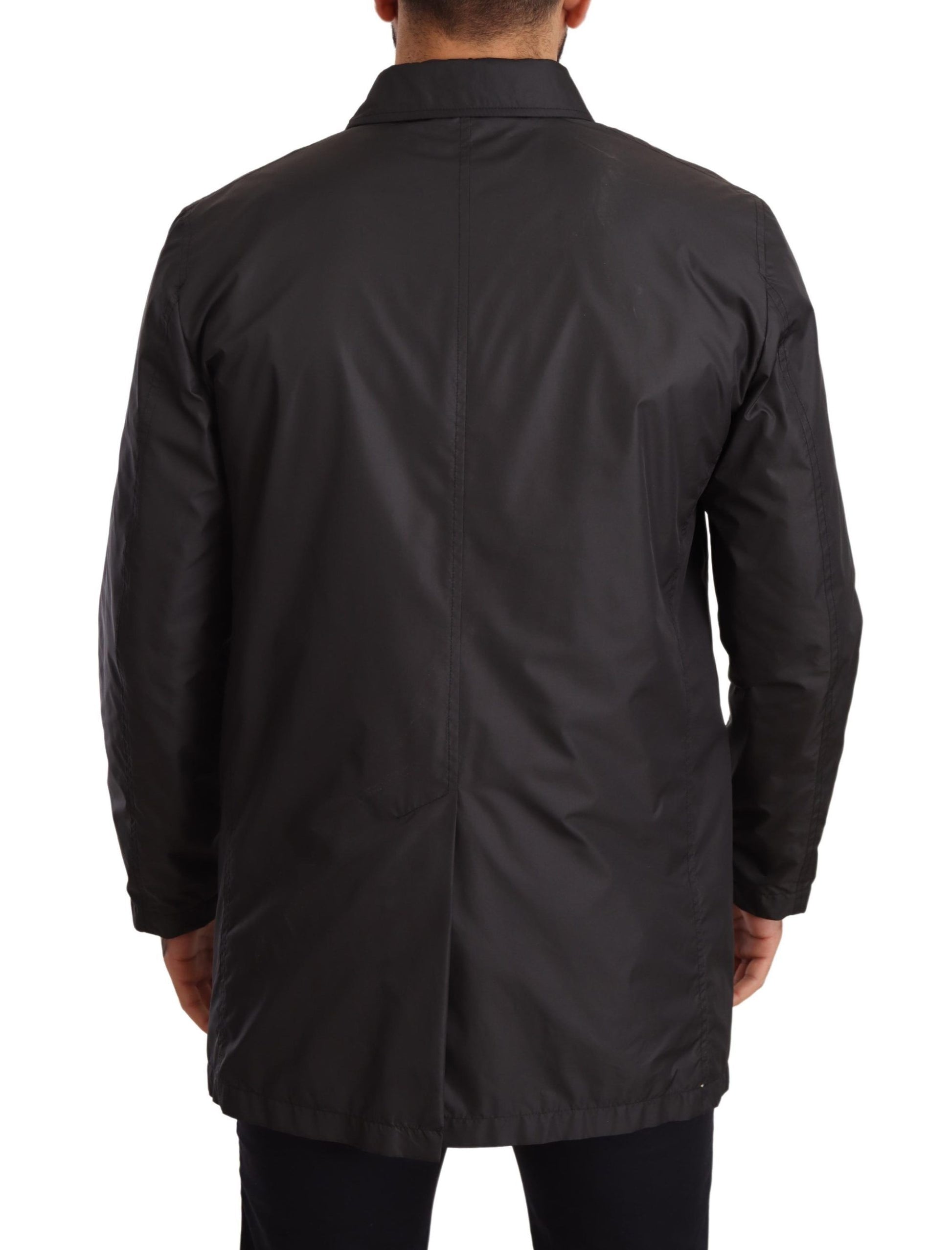 Dolce & Gabbana Black Trench Coats for Men detail view