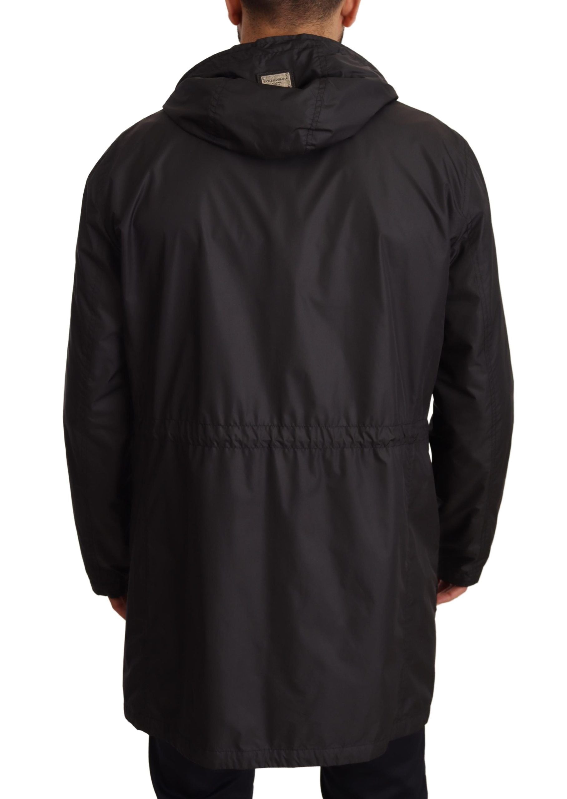 Dolce & Gabbana Black Trench Coats for Men detail view