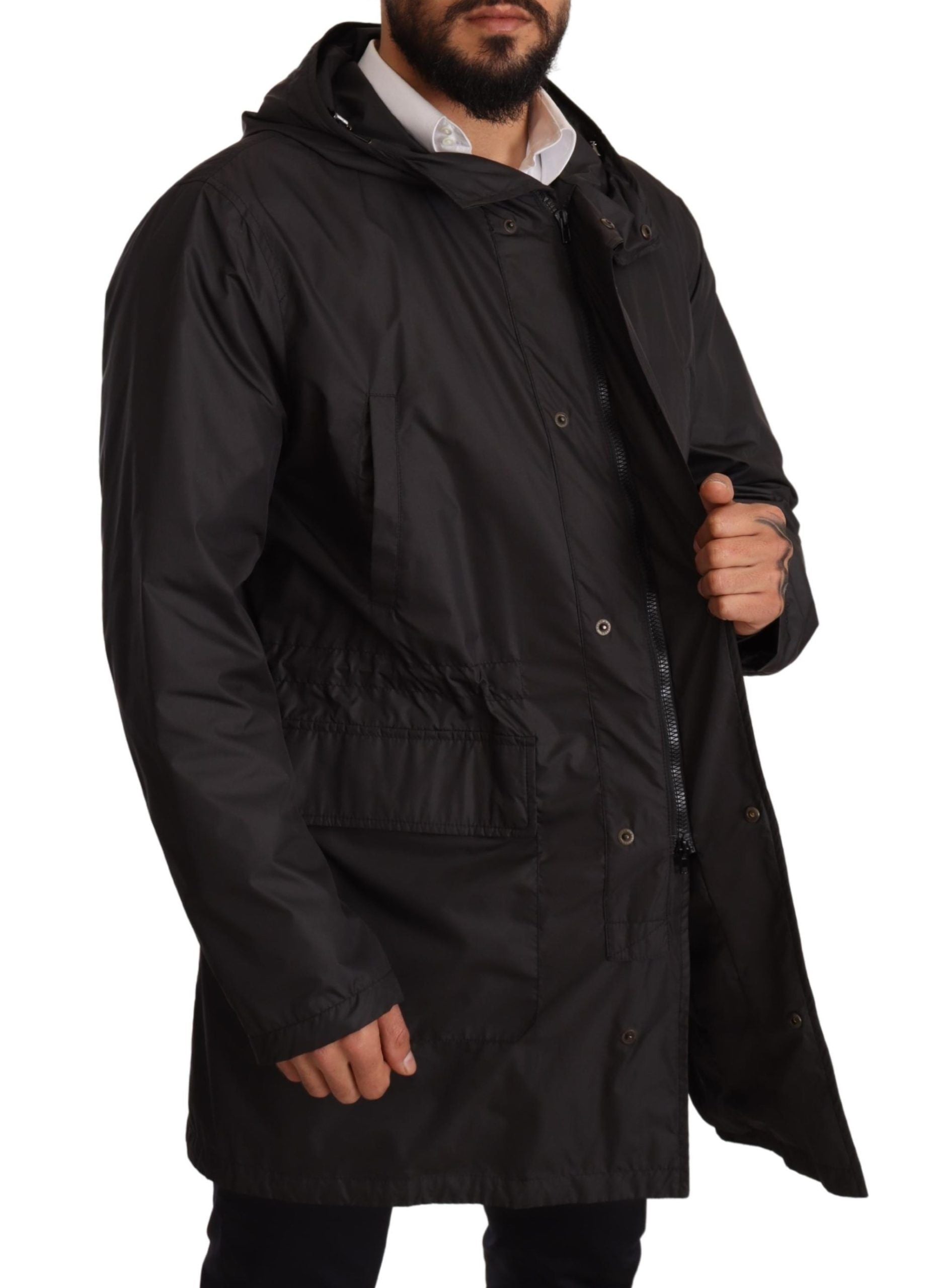 Dolce & Gabbana Black Trench Coats for Men additional view