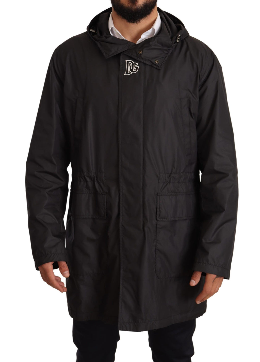 Dolce & Gabbana Black Trench Coats for Men