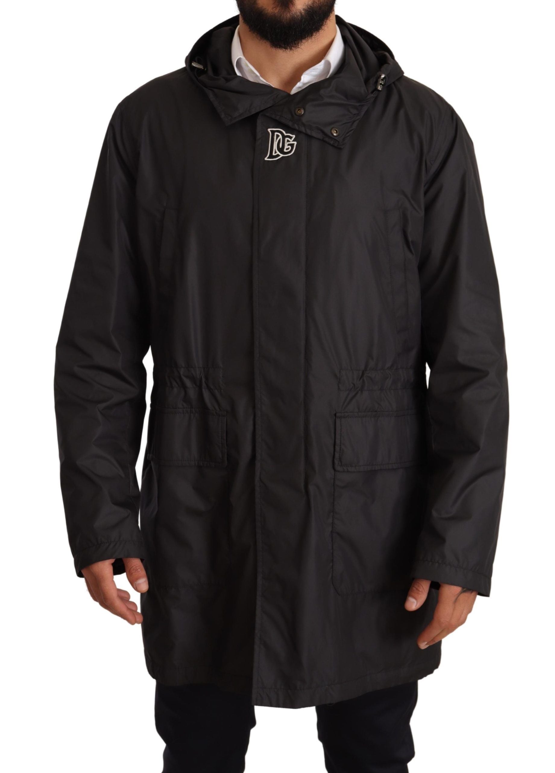 Dolce & Gabbana Black Trench Coats for Men