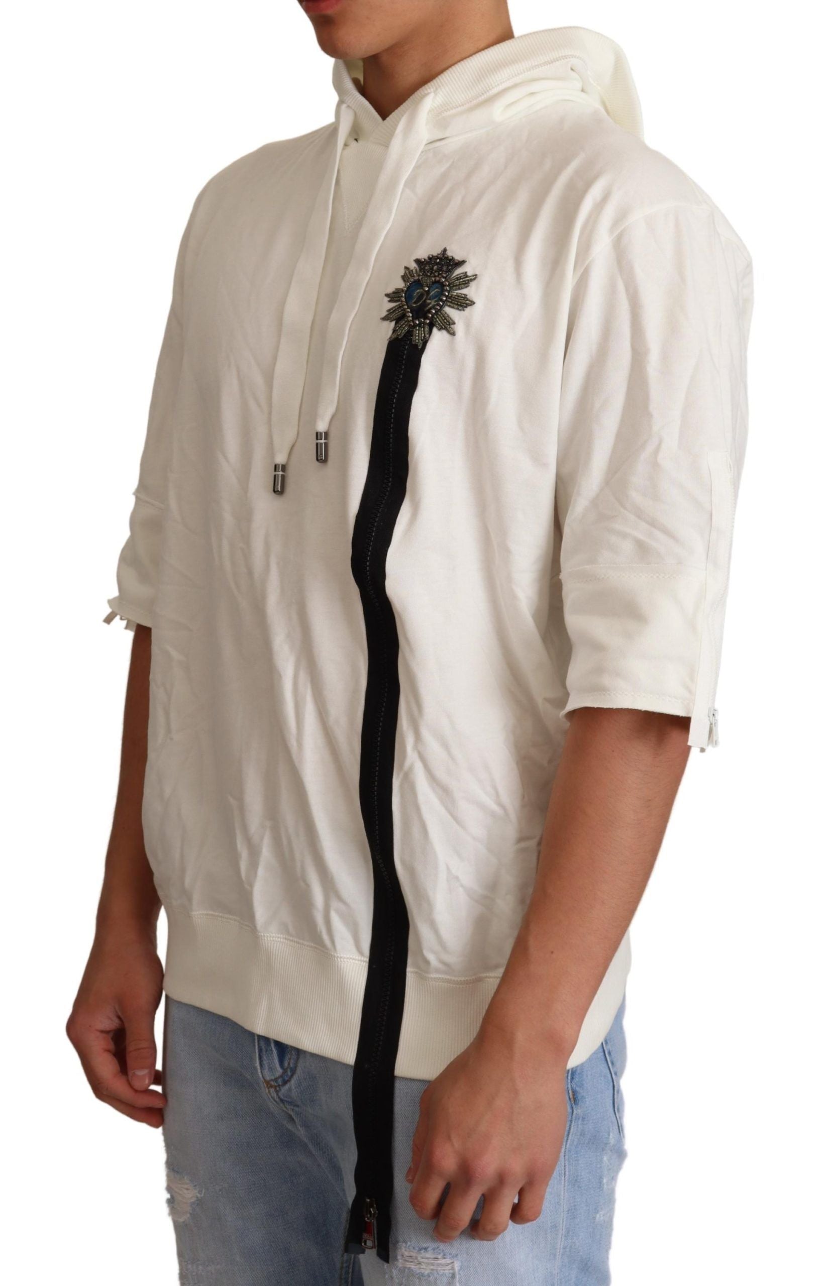 Dolce & Gabbana White Hoodie for Men alternate view