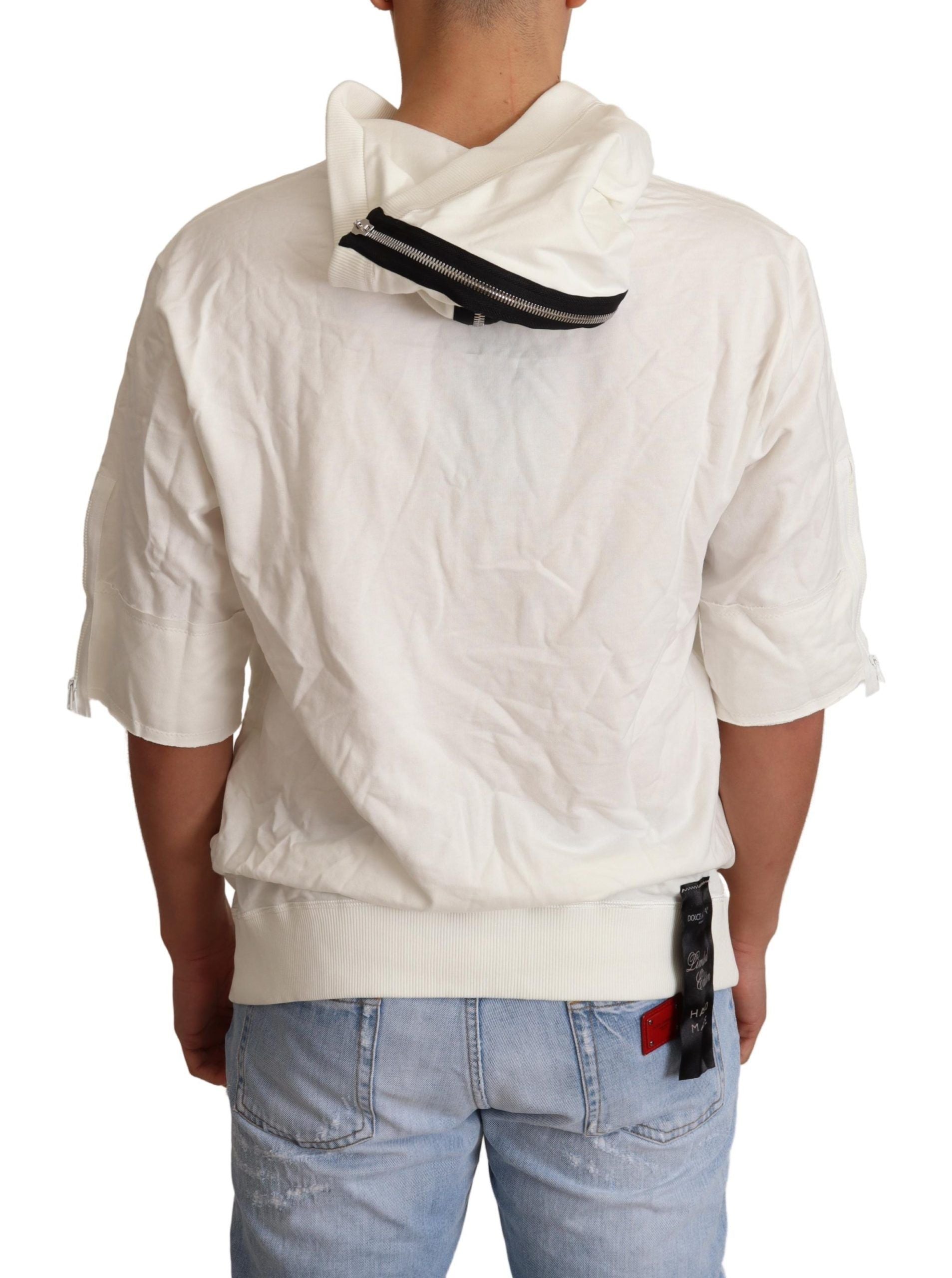 Dolce & Gabbana White Hoodie for Men detail view
