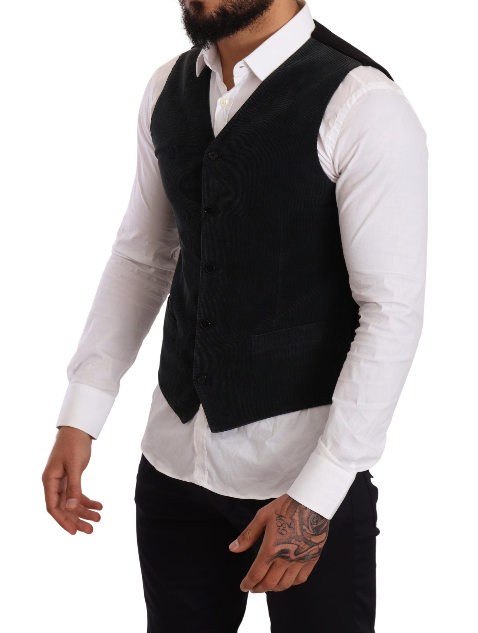 Dolce & Gabbana Black Waistcoats for Men alternate view