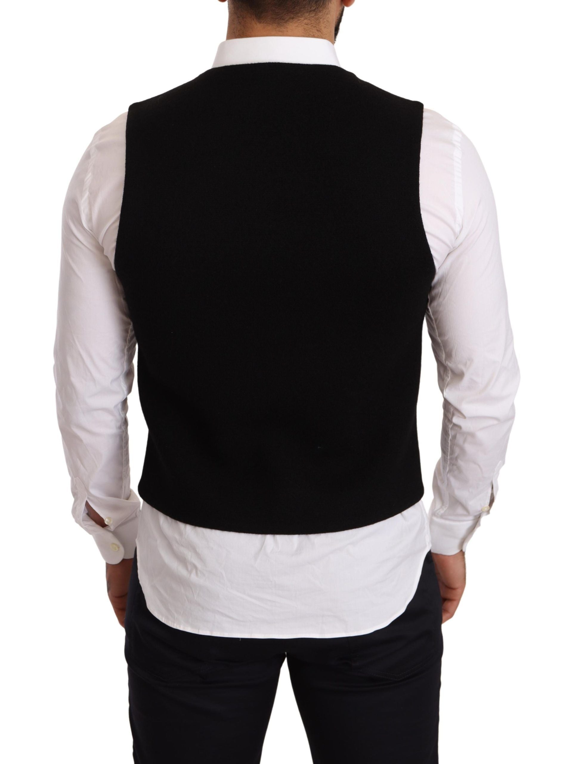 Dolce & Gabbana Black Waistcoats for Men detail view