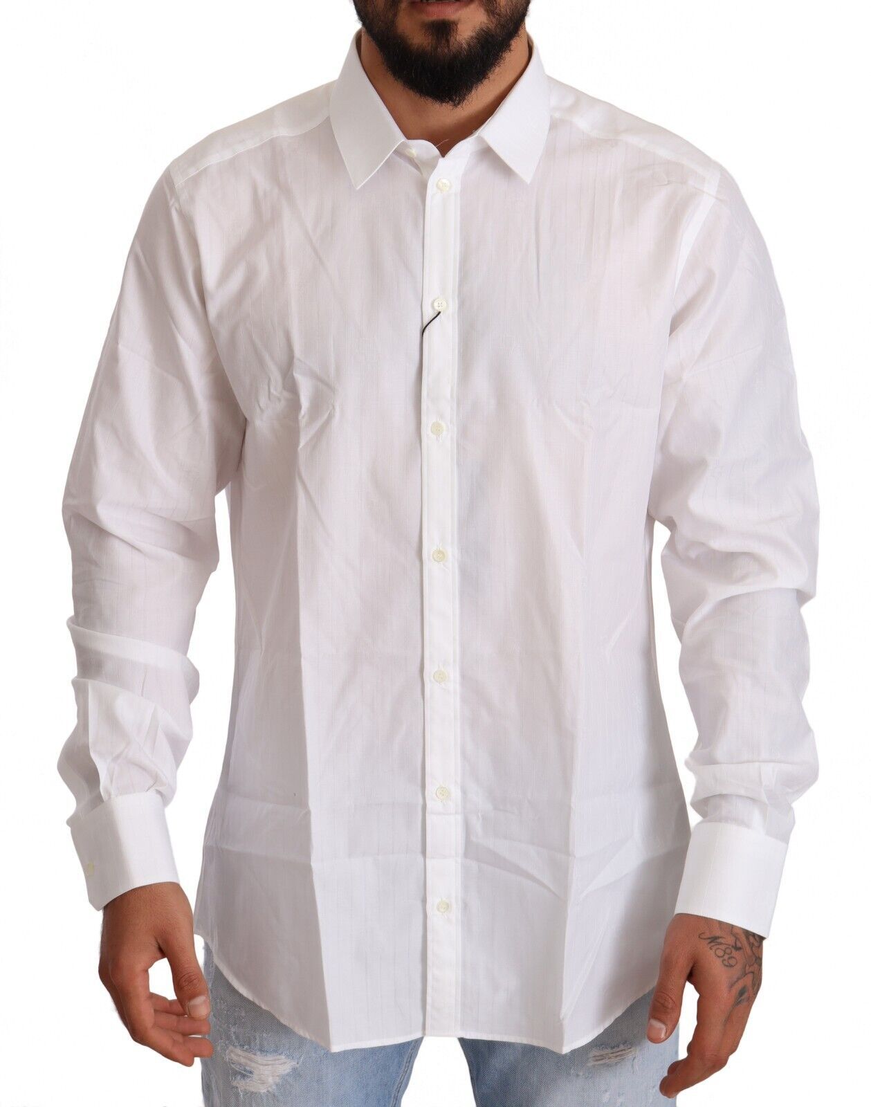 Dolce & Gabbana White Dress Shirt for Men